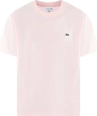 Lacoste Roze T-shirt voor heren - Heren - T-shirts - Roze - XL - Tops