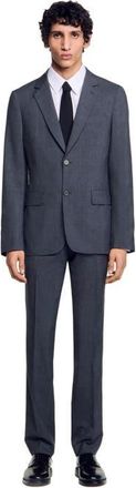 Sandro Wool suit jacket in Mocked Grey at Nordstrom, Size 50 Eu