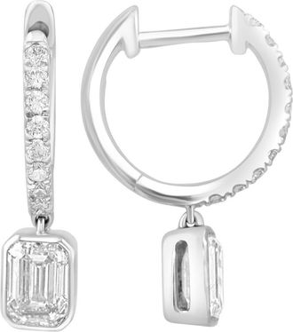 Effy Lab-Grown Diamond Huggie Earrings in Silver/Diamond at Nordstrom Rack