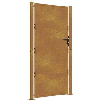 vidaXL Vidaxl - Cancello da Giardino 105x205 cm in Acciaio Corten