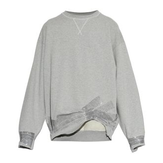 Maison Margiela Sweatshirts, male, Gray, Size: S Asymmetrical-cut Sweatshirt
