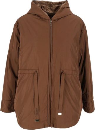 Max Mara Imbottito corto Charme - Dames - Jassen - Bruin - Maat: XS Zijde