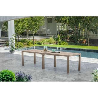 Dmora Mesa De Jard&iacute;n Antico, Base De Picnic, Mesa De Comedor De Jard&iacute;n, Banco Multiusos Para Exterior, 294x90 H75 Cm, T&oacute;rtola - Dmora