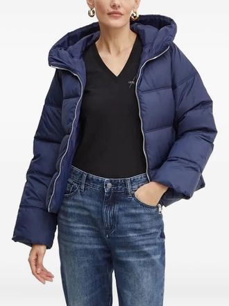 Silvian Heach hooded puffer jacket - women - Polyester/Polyester/Polyamide - M - Blue