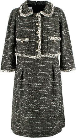 Edward Achour Paris Edward Archour Paris Grey Tweed Dress Size M
