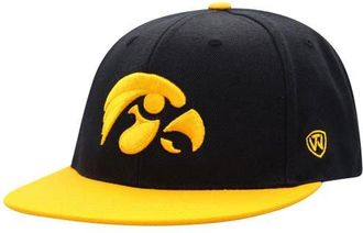 Top of the World Mens Top of the World Black/Gold Iowa Hawkeyes Team Color Two-Tone Fitted Hat at Nordstrom, Size 7 1/8