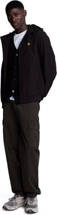 Lyle & Scott Fleece Back Softshell Jacket in Jet Black at Nordstrom, Size Xx-Large