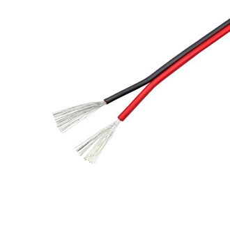 OEM Cable De 2 Pines, Tipo Cinta Plana, De Alta Durabilidad, Negro A Rojo, 100 M, 20 Awg