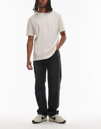 Levi's 565 - Jeans dritti larghi nero slavato