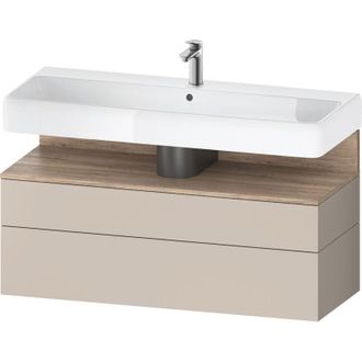 Duravit Duravit - Qatego Mueble Bajo Lavabo, 1 Extra&iacute;ble Y 1 Caj&oacute;n