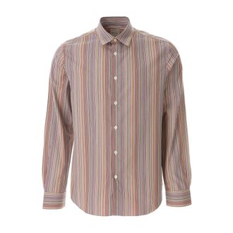 Paul Smith Casual Shirts, male, Multicolor, Size: 2XL Slim Fit Signature Stripe Shirt