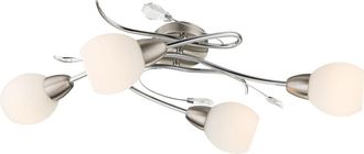 Globo Lighting Plaf&oacute;n - Lilly - N&iacute;quel - Metal - E14 - 60209-4 - Globo