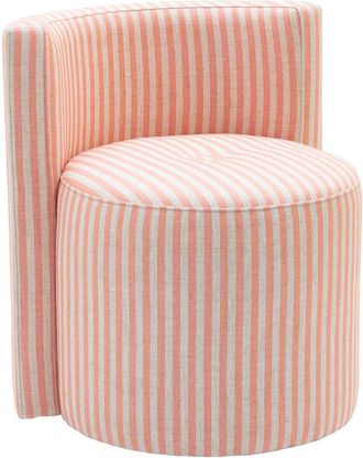 TOV Furniture Tov Furniture Alyssa Striped Linen Rolling Desk Chair