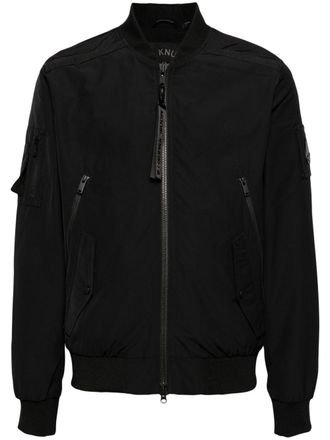 Moose Knuckles Courville bomberjack met logo-applicatie - Zwart