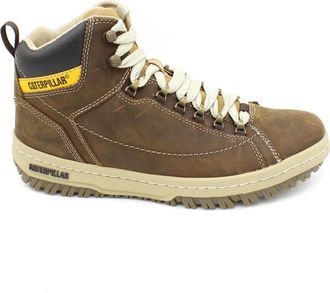CAT Veterschoenen van Leer Antislip Rubberen Zool - Heren - Veterlaarzen - Bruin - 41 EU - Leer - Schoenen