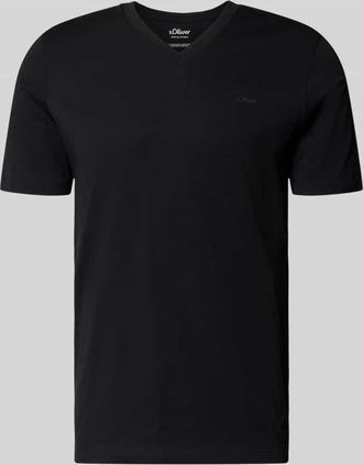 s.Oliver Red Label Regular Fit T-Shirt aus reiner Baumwolle in Black, Gr&ouml;&szlig;e 3XL