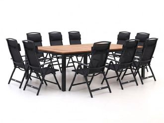 Forza Furniture Forza Capri/Linosa 240x160cm dining tuinset 11-delig verstelbaar