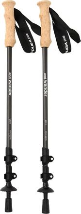 And Wander Aste da trekking regolabili - Nero