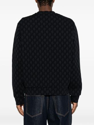 Emporio Armani Monogram Logo Sweatshirt - Navy