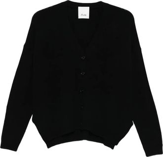 Allude Cardigan in cashmere con bottoni - Nero