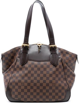 Louis Vuitton Pre-owned Womens Damier Ebene Verona Gm - Brown Textile - One Size