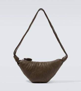 Christophe Lemaire Croissant Small leather shoulder bag