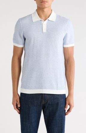 Buffalo Worintios Knit Polo in Blue Combo at Nordstrom Rack, Size X-Large