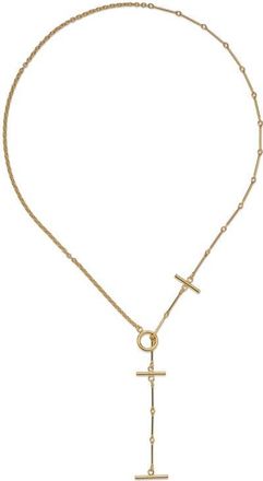 LADY GREY Triplet Toggle Y-Necklace in Gold at Nordstrom