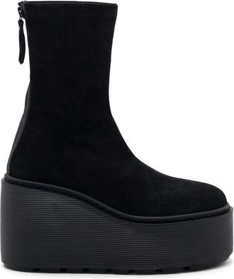 Vic Mati&eacute; F20 Zeppa Stripy - Dames - Sleehakken - Zwart - 38 EU - Su&egrave;de - Schoenen