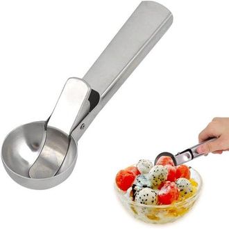 OEM Cuchara Para Helado, 18 X 4 X 3,5 Cm, Para Uso Profesional, Ideal Para Helado, Mel&oacute;n, Alb&oacute;ndigas, Masa, Pur&eacute; De Patatas O Bolitas De Mel&oacute;n