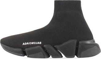Balenciaga (WMNS) Balenciaga Speed 2.0 Sneaker Black Recycled Knit 617196W2DB11013