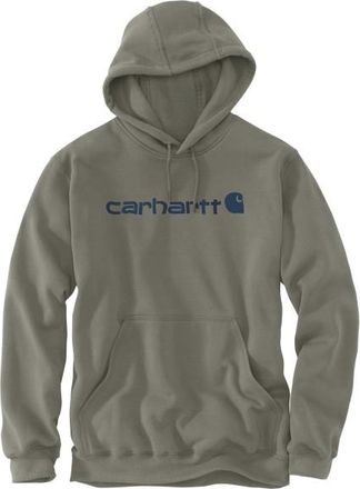 Carhartt Work in Progress Signature Logo Sweatshirt Hoodie f&uuml;r Herren | grau