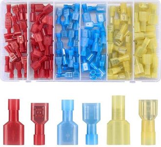 No Brand Abrazadera De Empalme - Abrazadera De Conexi&oacute;n - Caja De 110 Abrazaderas De Cable De Nailon Impermeables, Abrazaderas De Recepci&oacute;n De Cable Macho/hemb
