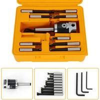 OEM Juego De Cabezales De Taladrado Y Mandrinado Mt2-m10 F1-12 Con Portaherramientas De V&aacute;stago De 50 Mm, Barras De Mandrinar De 12 Mm Y Accesorios Para F