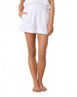 Southern Tide Elyse Linen Short In Classic White