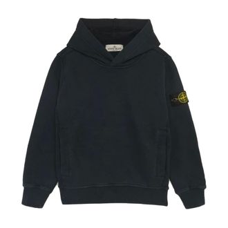 Stone Island Hooded Sweatshirt - male - Stone Island - Kids Sweatshirts - Blue - 8 Y - Kids