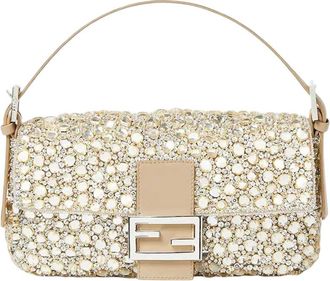 Fendi Beige Baguette Medium Shoulder Bag