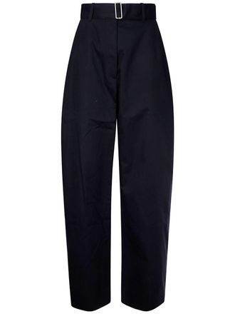 STUDIO NICHOLSON Womens Round Leg Cotton Trousers
