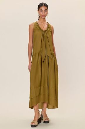 Rebecca Taylor Lilou Sleeveless Dress in Leaf Green at Nordstrom, Size X-Small