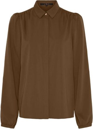 BTF-CPH Camicia Elegante - - Blouses & Shirts - Donna - Marrone - M