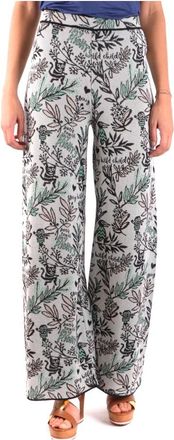 Missoni Bohemian Blad Wijde Broek - Dames - Wijde Broeken - Grijs - XS - Broeken