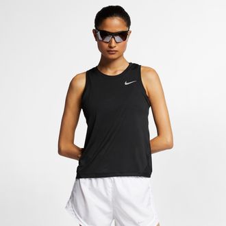 Nike Womens Miler Running Tank Top in Black | AJ8102-010
