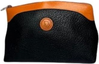 Dior Pre-owned Clutches, female, Black, Size: ONE SIZE Pre-owned Leather Clutch