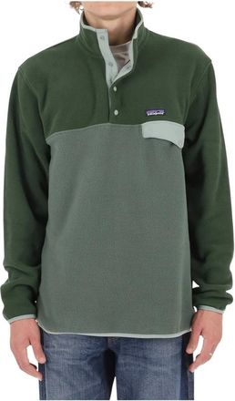 Patagonia Pullover Synchilla Snap-T Leggero - - Sport - Uomo - Verde - S