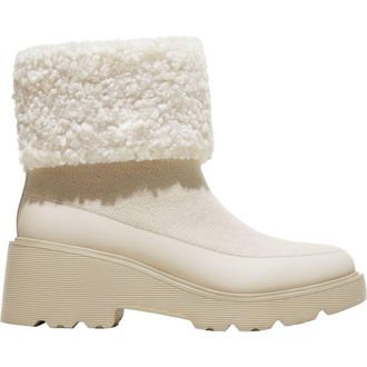 Vivaia Faux Fur Platform Chunky Wedge Boots in Cream Ivory at Nordstrom, Size 9.5