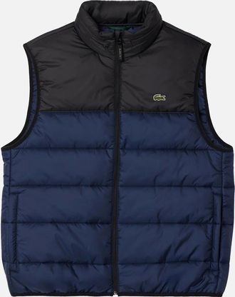 Lacoste Mens Lacoste Water-Repellent Gilet Navy/Black - Size: 40/Regular
