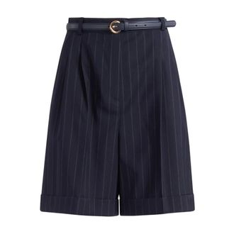Max Mara Long Shorts, female, Blue, Size: 2XS Mstere Bermuda Shorts