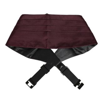 Dolce & Gabbana Zijden satijnen cummerbund - Heren - Accessoires - Bruin - Maat: M Zijde