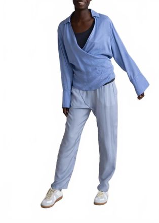Humanoid Lee Wrap Style Blouse In Sky