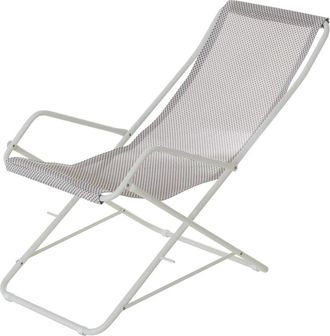 Emu Bahama Liegestuhl, weiss / eis